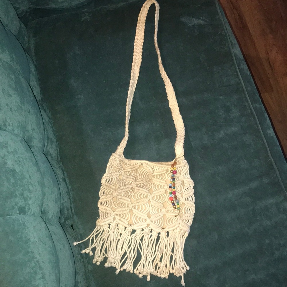 Lucky brand crossbody crochet bag